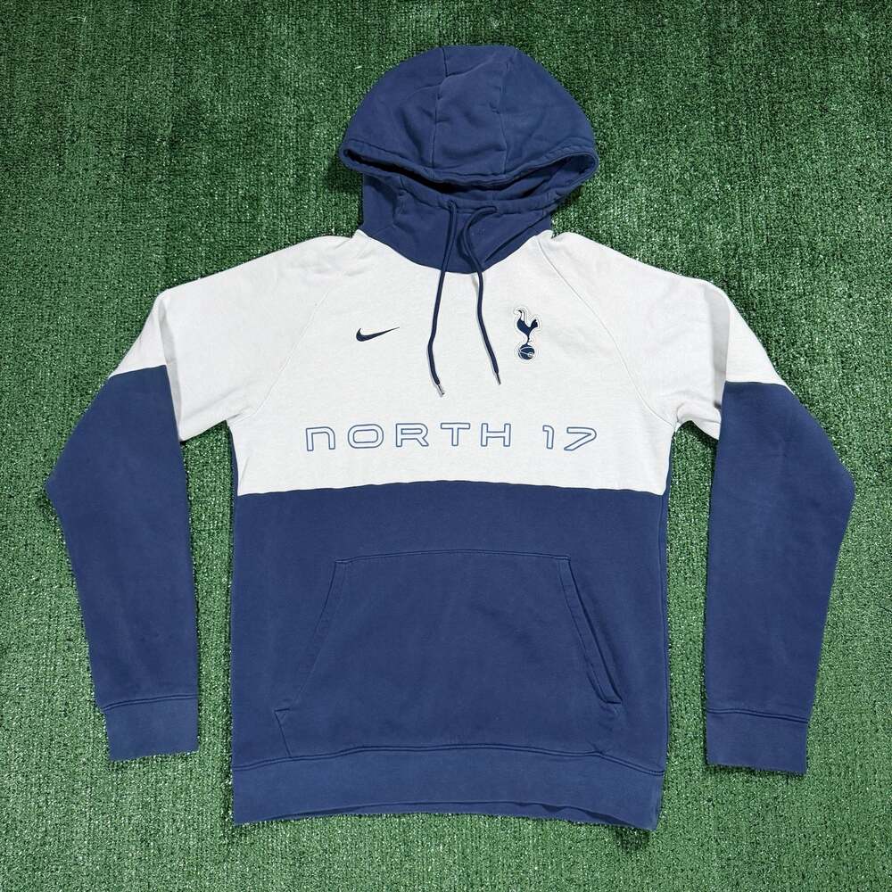 Mens Nike Tottenham Hotspur North 17 Hoodie Blue White Small